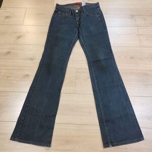 Levis Demi Boot 508 Jeans Womens 10 Long Dark Wash Mid Rise Bootcut Denim